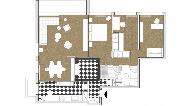 Appartement familial 110 m² – Boulogne