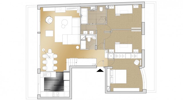 Appartement familial en duplex 120 m² – Boulogne