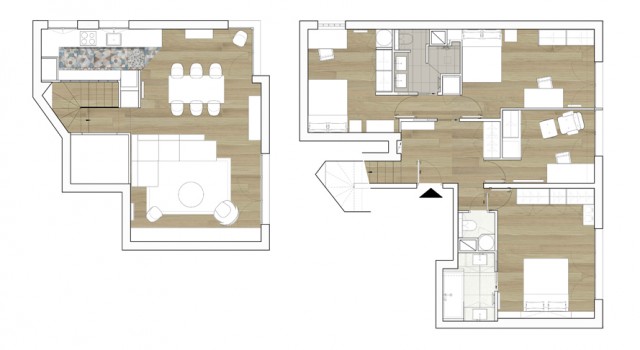Appartement en duplex 115 m² – Levallois